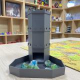 Разборная башня (dicetower) для кубиков с лотком